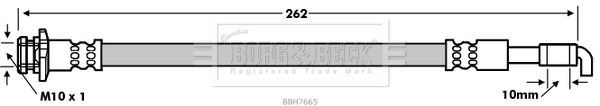 BORG & BECK Тормозной шланг BBH7665